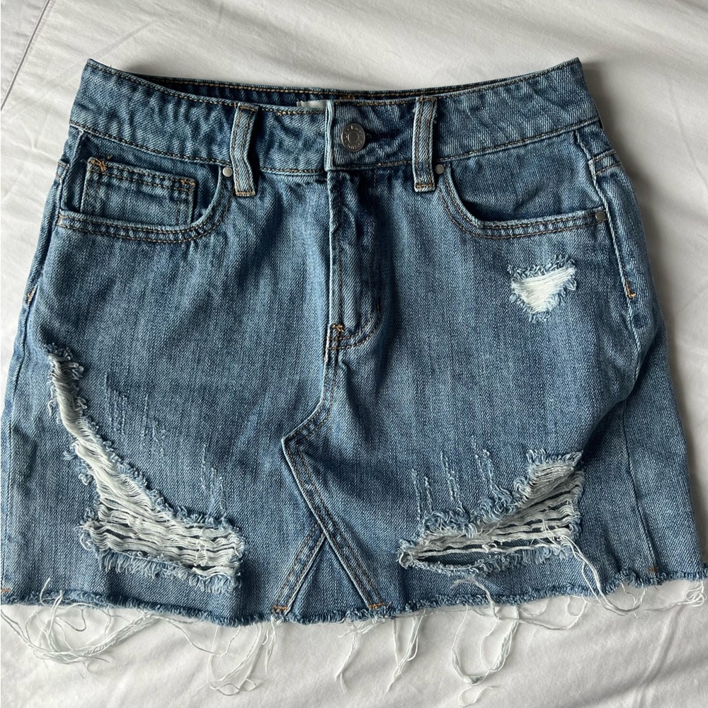 PacSun Blue Mini Skirt